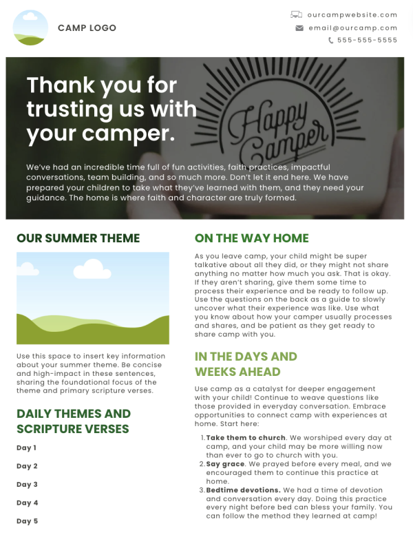 Post-Camp Parent Resource - Image 2